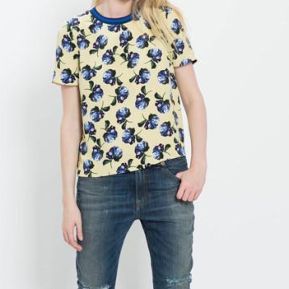 Mother of Pearl Paget floral print top